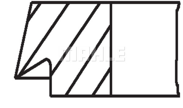 WILMINK GROUP Комплект поршневых колец WG1211865